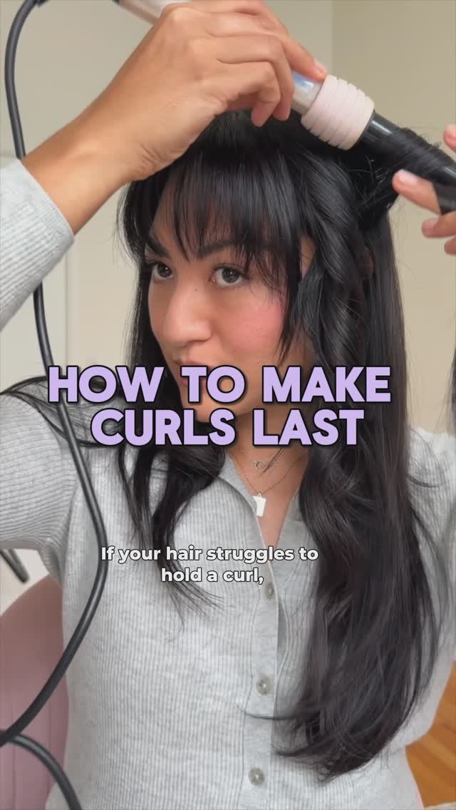 Instagram post by @kristinarodulfo for living proof. Caption reads: How to make curls last ✍️ I’ve loved the....