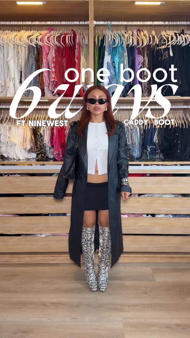 Instagram post by @hhheathermichelle for Nine West. Caption reads: 👢🍂 Elevate every look with the @ninewest caddy....