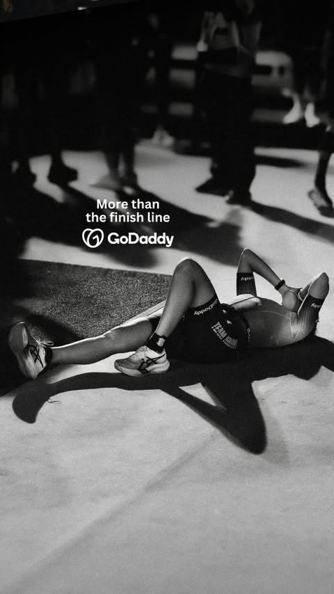 Instagram post by @arianaluterman for GoDaddy. Caption reads: Everyone talks about the end goal.
But the real....