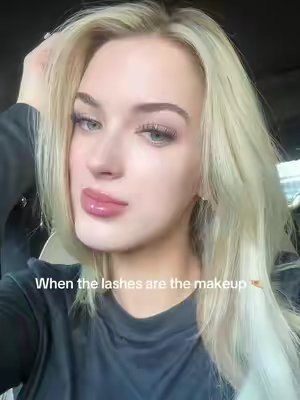 TikTok post by @kayliebrooke2 for FlutterHabit. Caption reads: My favorite lashes ever!! #flutterhabitlashes....