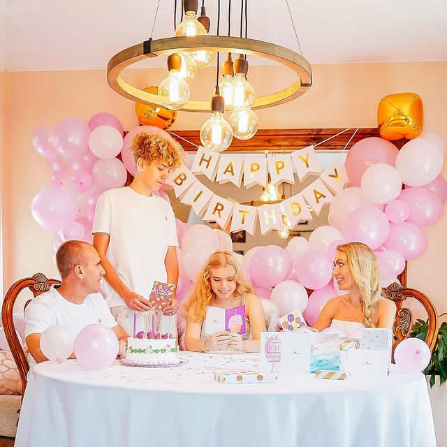 Instagram post by @irina.bromberg for American Greetings. Caption reads: #ad When it comes to Birthdays of people I care....