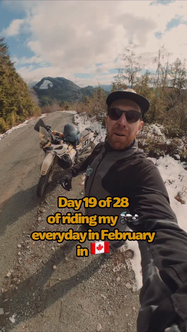 Instagram post by @raggedroadsmoto for Flying Eyes Optics. Caption reads: Day 19 of 28 of riding my 🏍️ every day in....