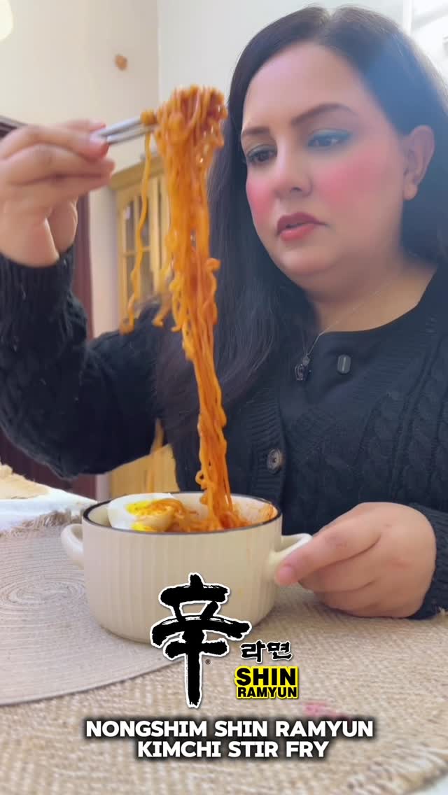 Instagram post by @my.arabian.lifestyle for Nongshim. Caption reads: [...] spicy, and super satisfying? 🔥🍜 Tried....
