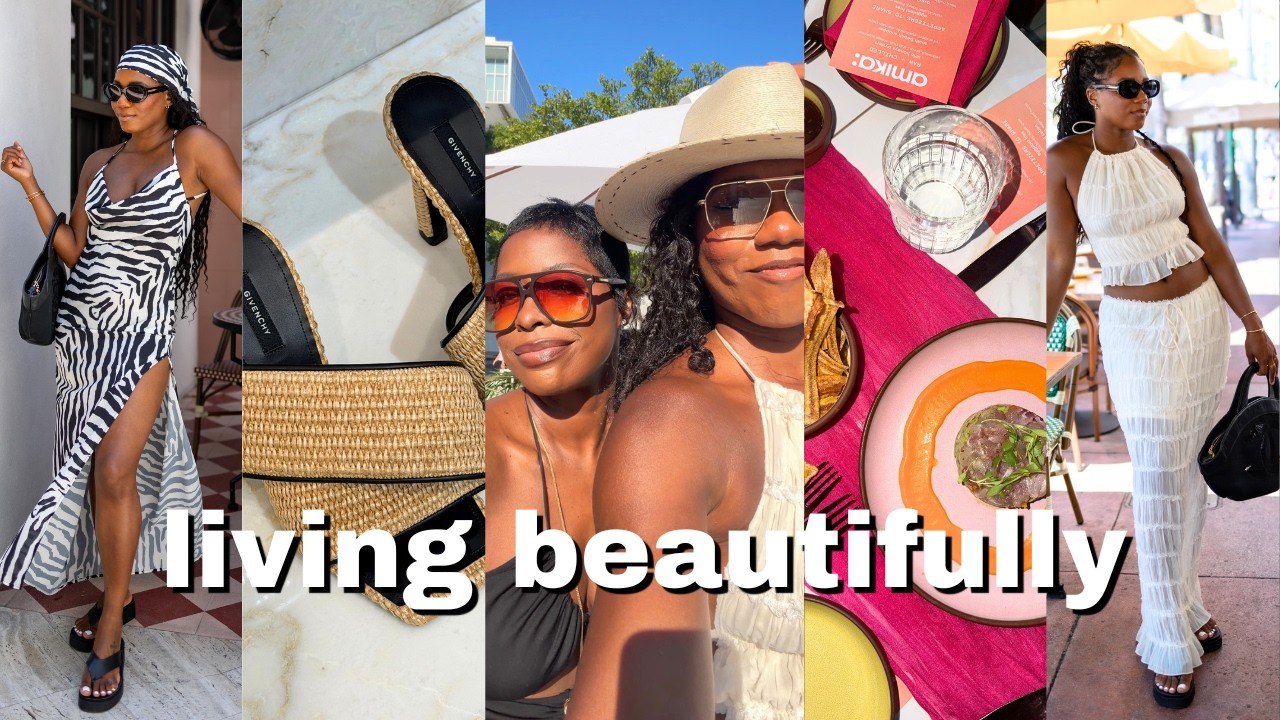 YouTube post by @FashionSteeleNYC for 12th Tribe. Caption reads: We're back with another Miami Vlog in partnership....
