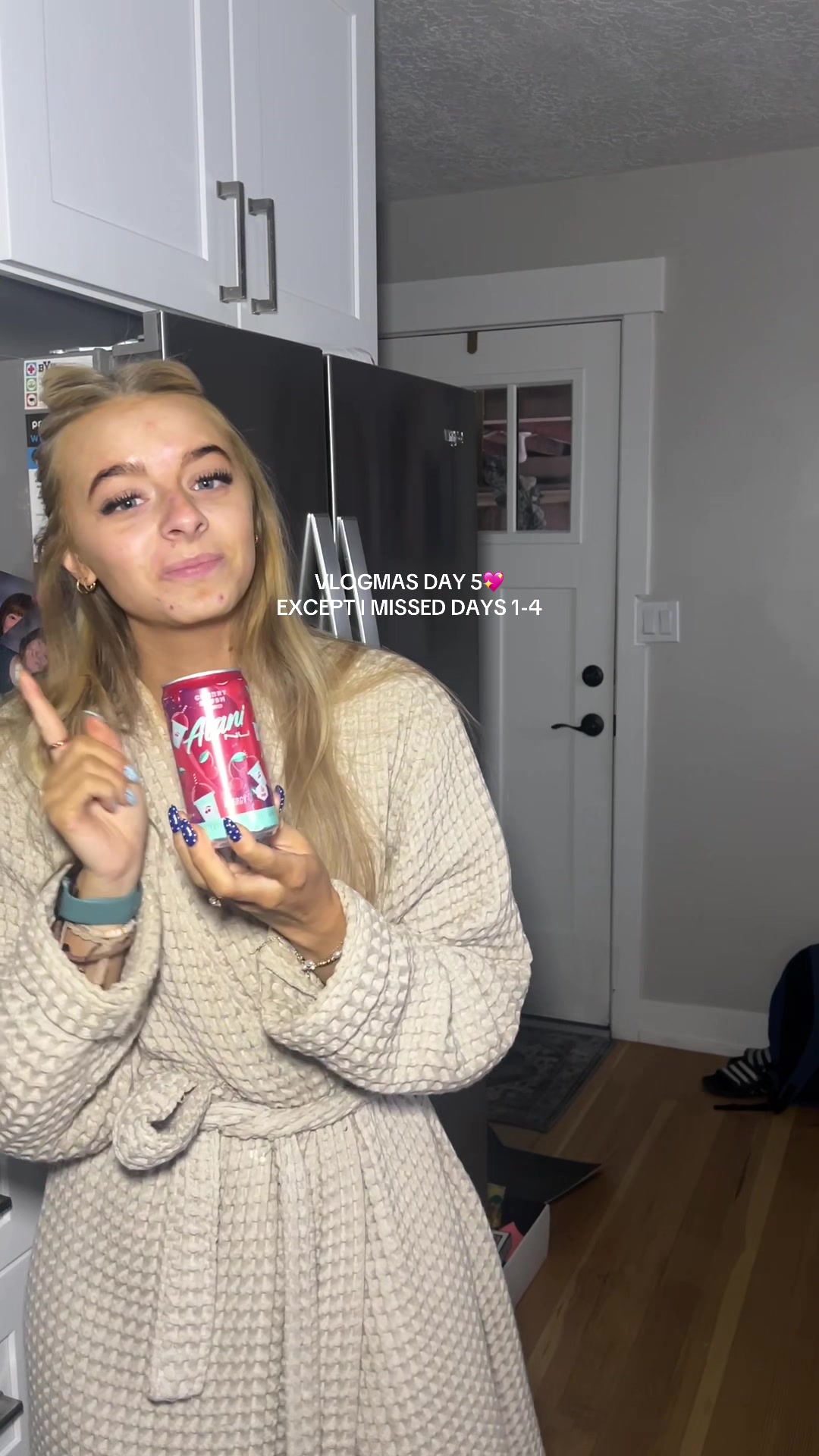 TikTok post by @anna.norine for HYDROJUG. Caption reads: Lmk if I should keep doing vlogmas❤️ @Alani....