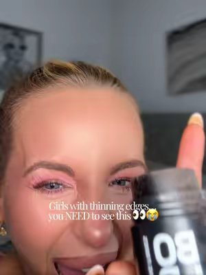 TikTok post by @justgeorgialou for BOLDIFY. Caption reads: [...] is showing, this is your sign to try....