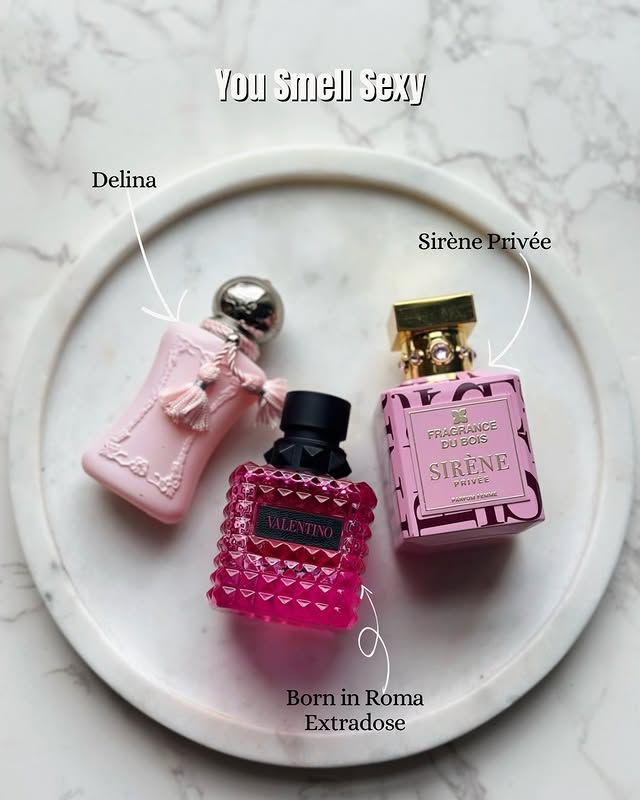 Instagram post by @vicckyalfa for Sphinx Fragrances. Caption reads: Three fragrances, similar vibe; Which slide are....