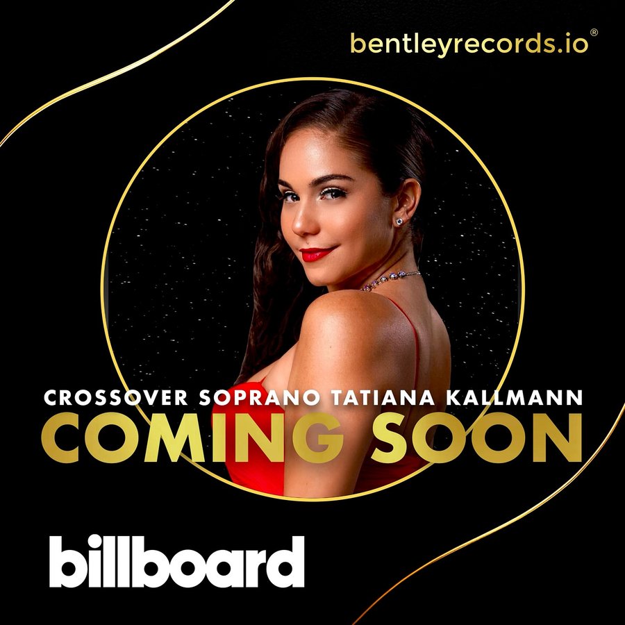 Instagram post by @tatianakallmann for BentleyRecords.io. Caption reads: 🌟A DREAM COME TRUE! 🌟 I am beyond honored &....