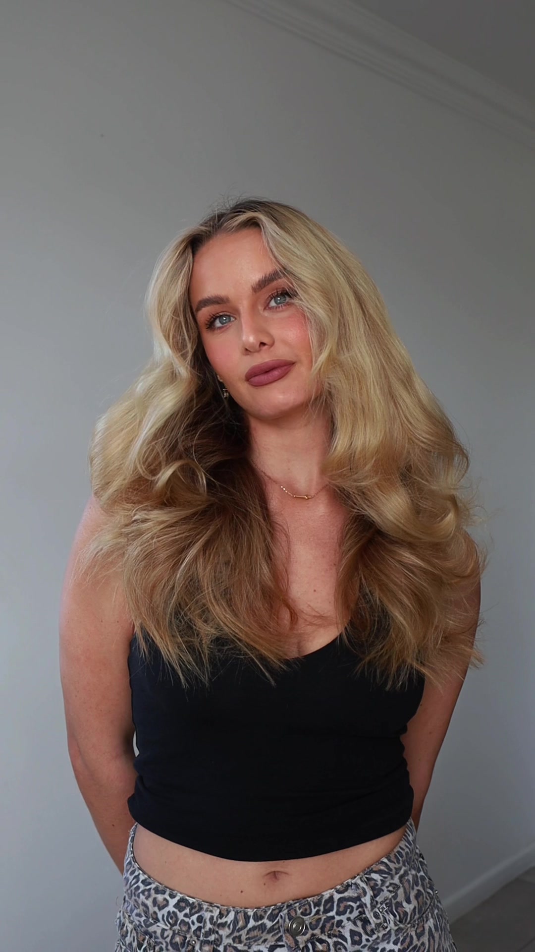 TikTok post by @sayla_thompson for L'Oréal Paris South Africa. Caption reads: Respectfully flat hair isn't my vibe 😭 I've just....