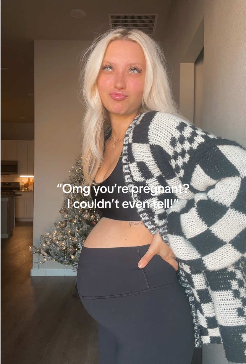 TikTok post by @lynnde.hall for PinkBlush Maternity. Caption reads: Cardigan: @PinkBlush Maternity .