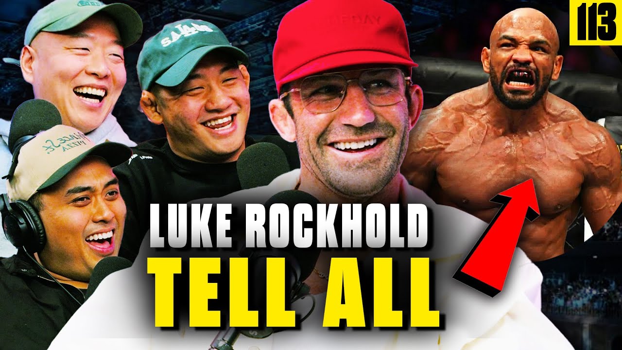 YouTube post by @thecasualsmma for BYLT Basics. Caption reads: Luke Rockhold Exposes Juiced Fighters, AKA Madness....