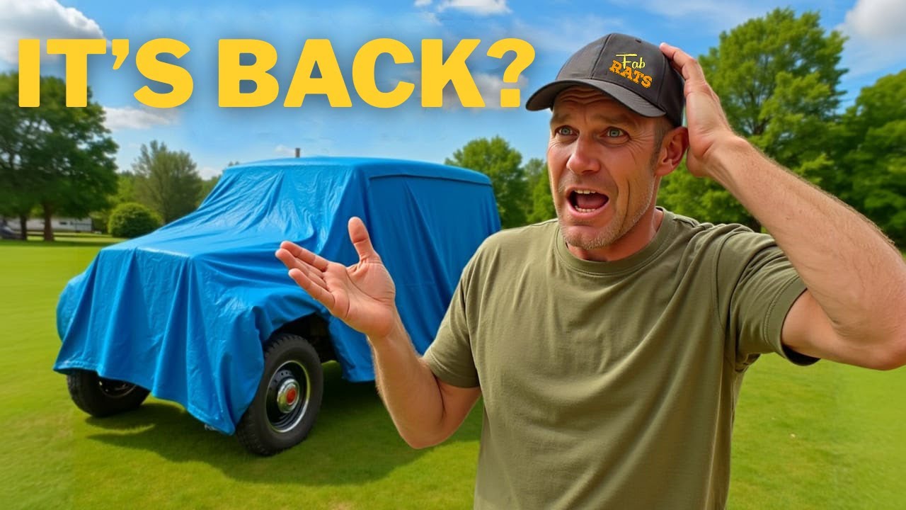 YouTube post by @FabRats for Yankum. Caption reads: A Familiar Truck Rolls Back Into The Shop!.