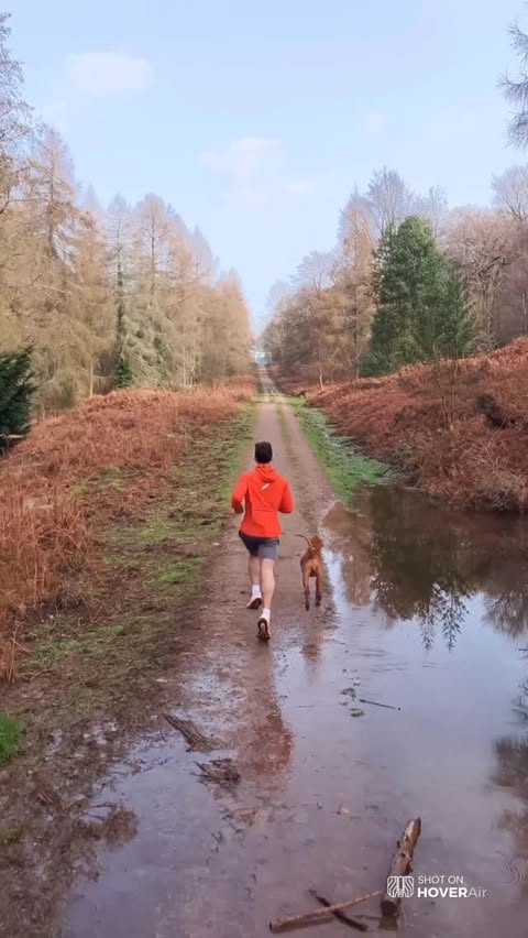 Instagram post by @thewelshrunner for HOVERAir. Caption reads: HOVERAir X1 PROMAX 8K Flying Camera This drone....