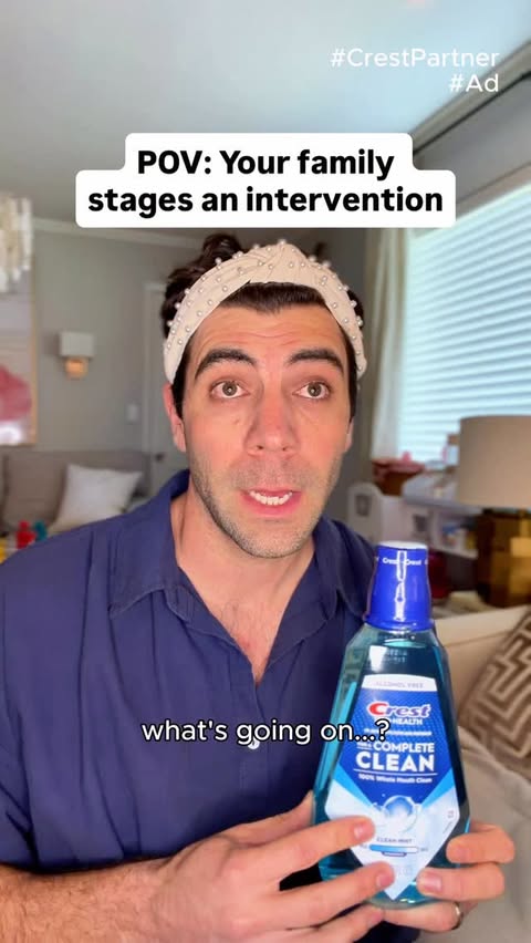 Instagram post by @jon.thedad for Crest. Caption reads: #CrestPartner #Ad Thanks to NEW @crest [...].
