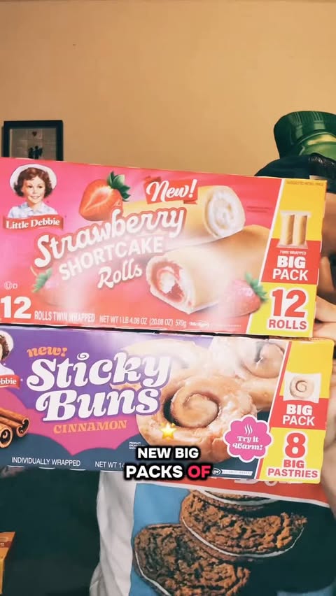 Instagram post by an influencer for Little Debbie. Caption reads: New Little Debbie Big Pack Snacks! (Thanks [...].