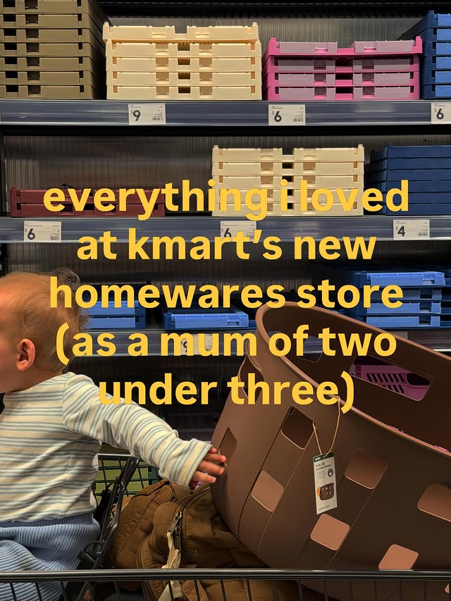 Instagram post by @estellegriepink for kmart. Caption reads: The new @kmartaus K Home store is absolutely HUGE!....