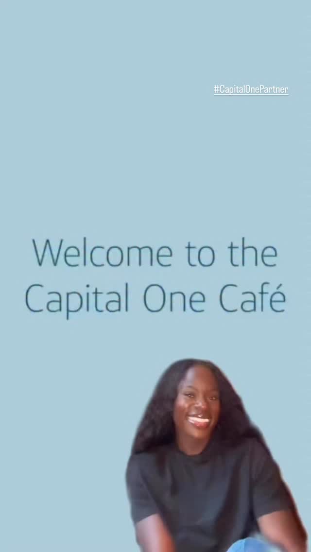 Instagram post by @tune2tunde for Capital One. Caption reads: Pop in for a coffee and stay for the vibes....