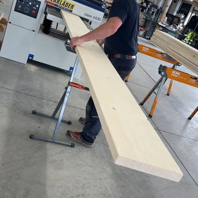 Instagram post by @dustylumberco for BORA Tool. Caption reads: Set up a pair of @bora_tool speed horses to get to....