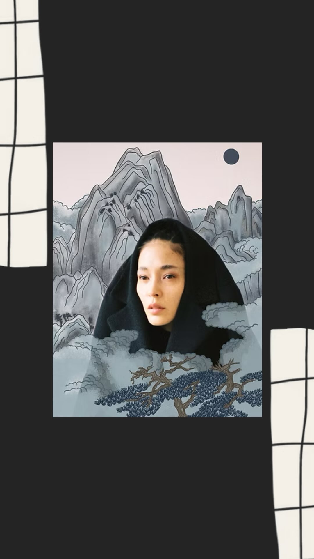 Instagram post by @hanna.goldfisch for Wix. Caption reads: a digital home as beautiful as the art inside it ✨.