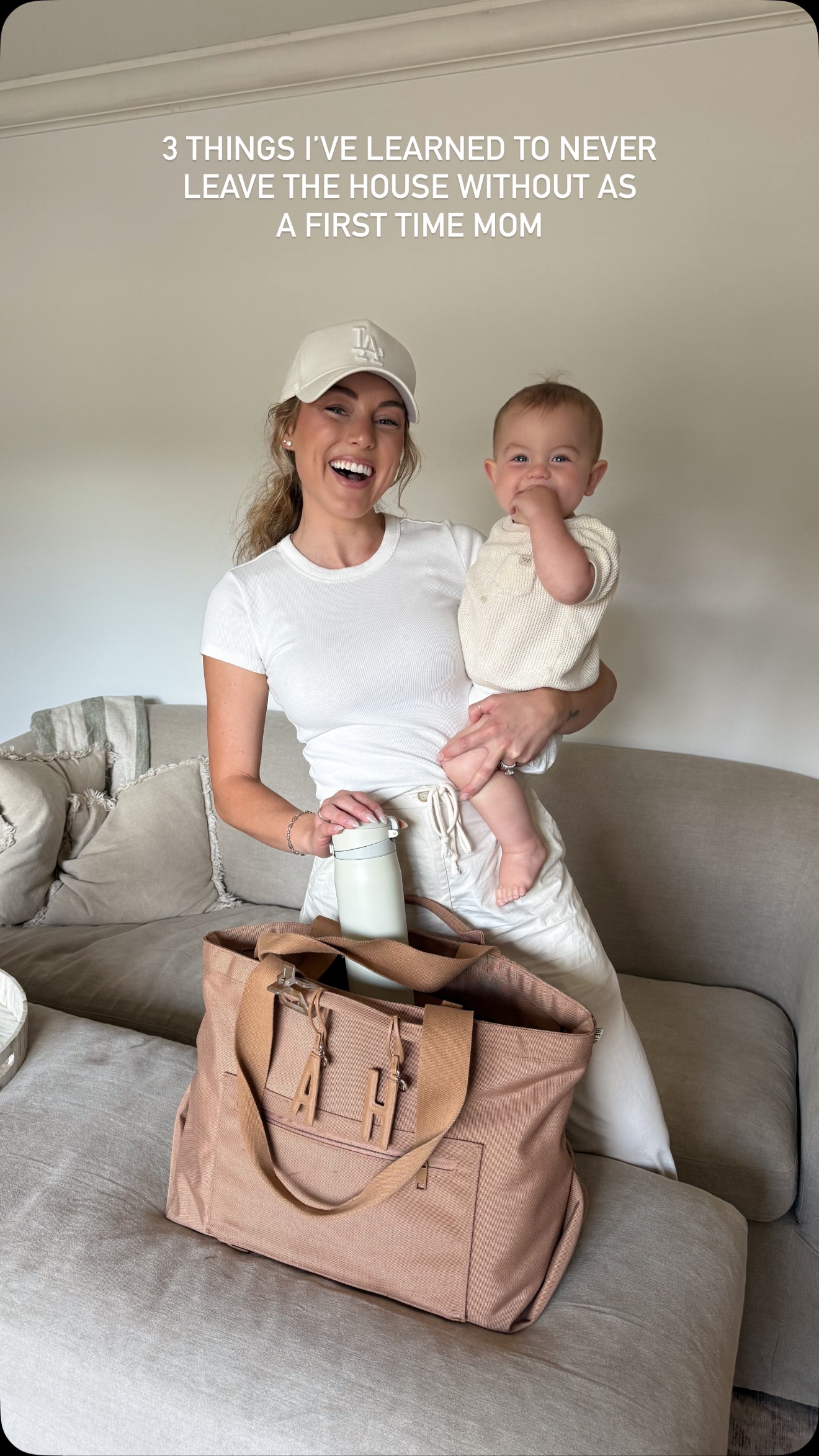 Instagram post by @angeliquecooper for Simple Modern. Caption reads: A Mom Water Bottle Update was needed…. That didn’t....