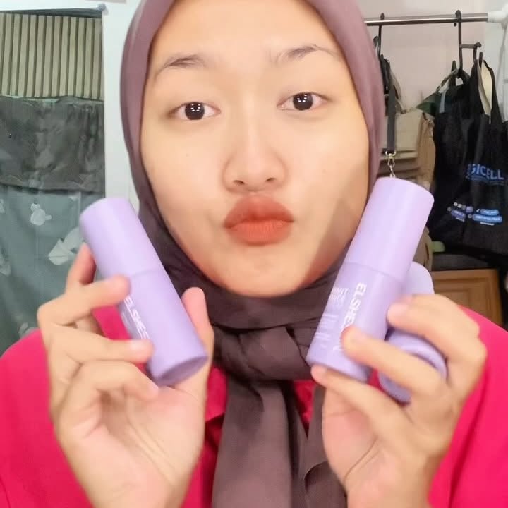 Instagram post by @restypmossar for ELSHESKIN. Caption reads: [...] suka sama hasilnya GONG BANGET !!!....