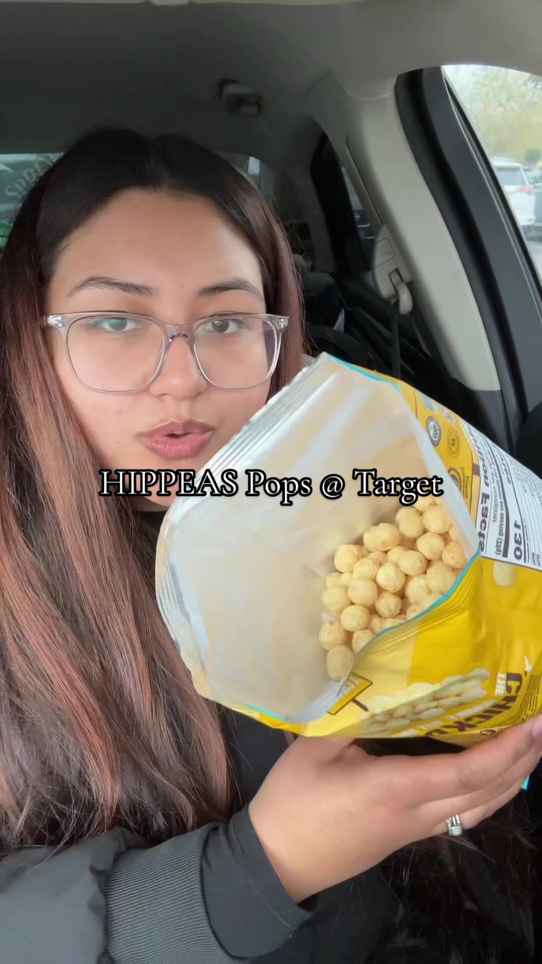 TikTok post by @la.maria777 for Hippeas. Caption reads: [...] was craving a crunchy, cheesy snack and....