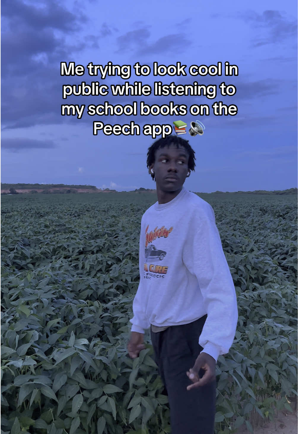 TikTok post by @honeymarku5 for Peech App. Caption reads: Locked in on @Peech App 🔊📚.