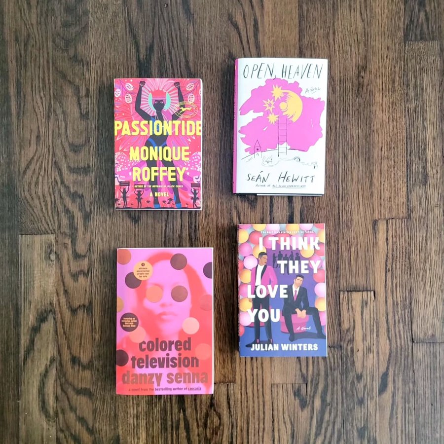 Instagram post by @beeisforbooks for Riverhead Books. Caption reads: Ⓑⓞⓞⓚ Ⓡⓔⓒⓞⓜⓜⓔⓝⓓⓐⓣⓘⓞⓝⓢ: 🎨 ℙ𝕚𝕟𝕜 ℂ𝕠𝕧𝕖𝕣....