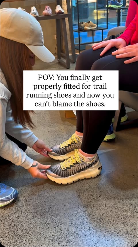Instagram post by @zaziplays for Merrell. Caption reads: [...] not to lock into training now. The....