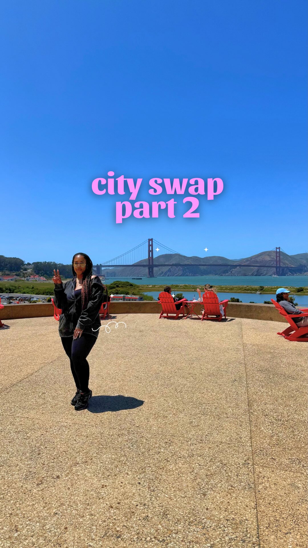 Instagram post by @itsraynacamille for Visit California. Caption reads: Welcome back to part 2 of city swapping... 

Our....