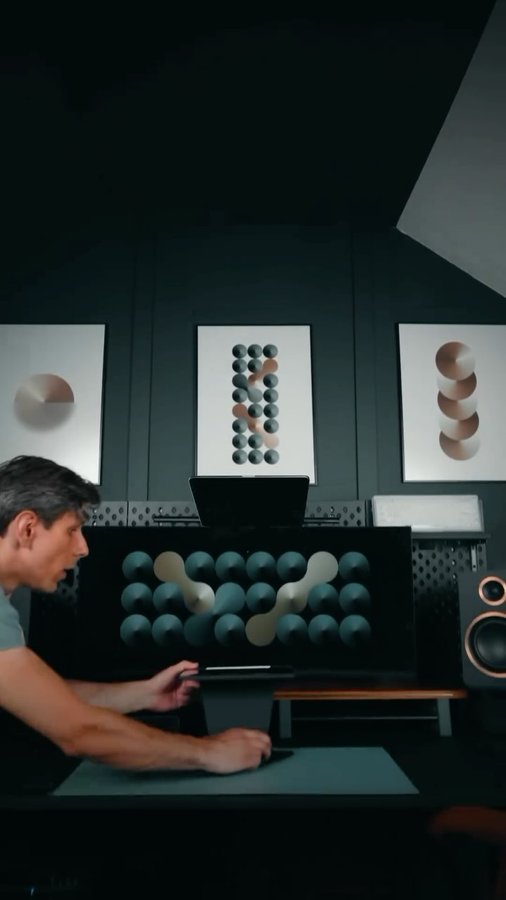 Instagram post by @energea_official for Uniq Better By Design. Caption reads: [...] Desk accessories bundle from....