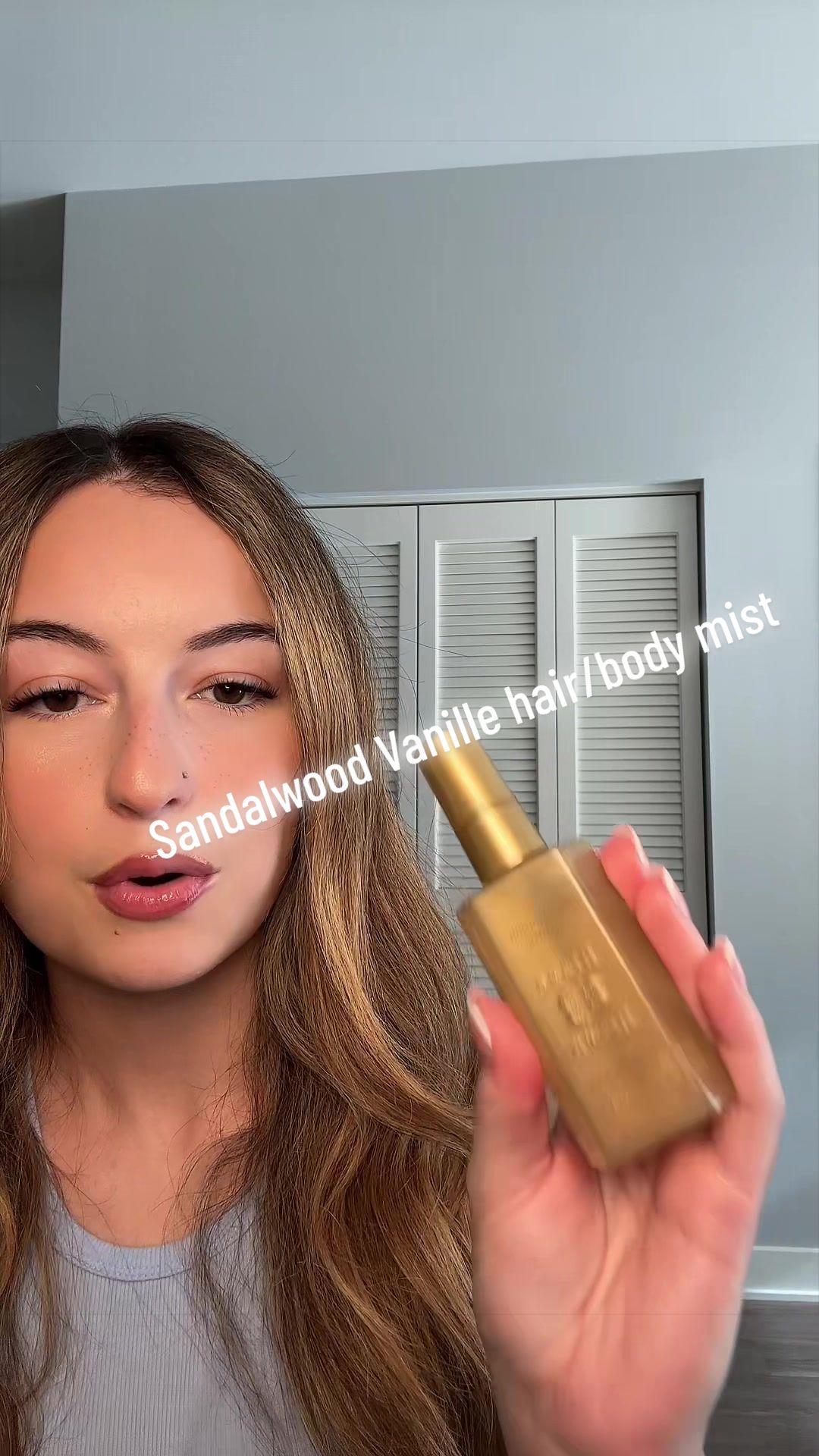 TikTok post by @laurencaliri for Blake Brown. Caption reads: Perfect summer vanilla scent! @Blake Brown Beauty....