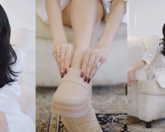 Instagram post by @iamhearte for FitFlop. Caption reads: Now every step is a little softer and every look a....