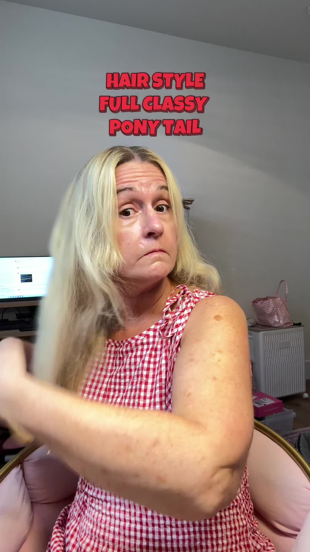 TikTok post by @dream.motivate7 for Mise En Scene. Caption reads: [...] #ponytailtutorial #ponytailhairstyle....
