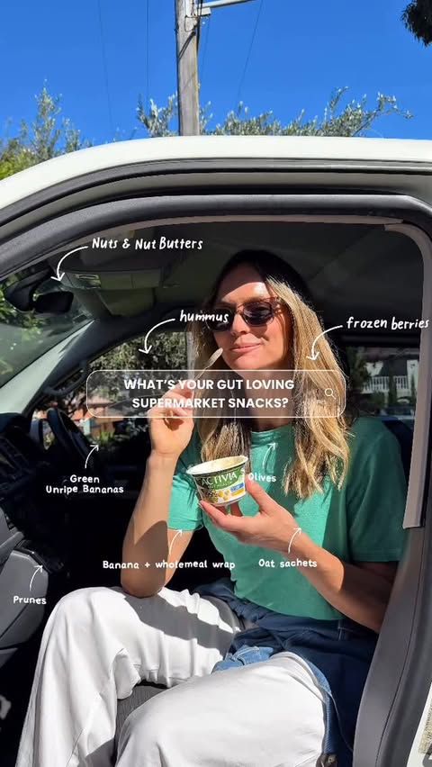 Instagram post by @brownpapernutrition for Activia. Caption reads: [...] - for fibre diversity in the diet....