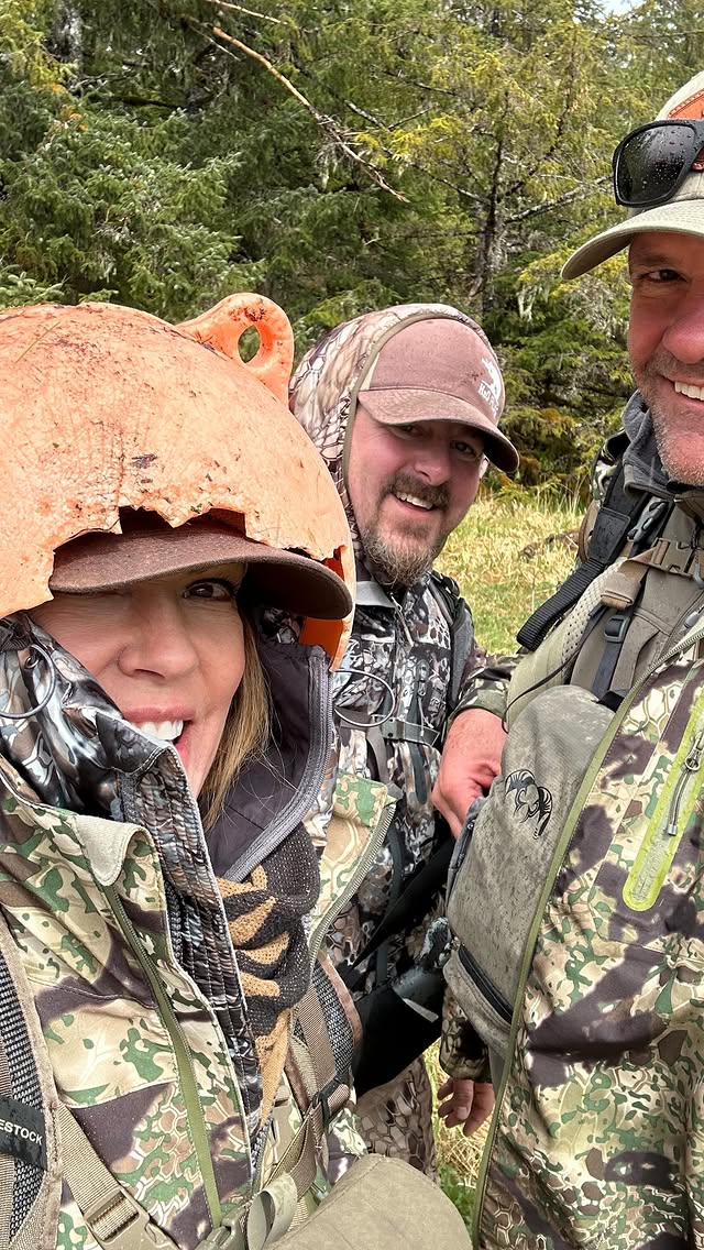 Instagram post by @johnbairauctioneer for Vortex Optics. Caption reads: [...] #hailbut #blackbass #kryptek #vortex....