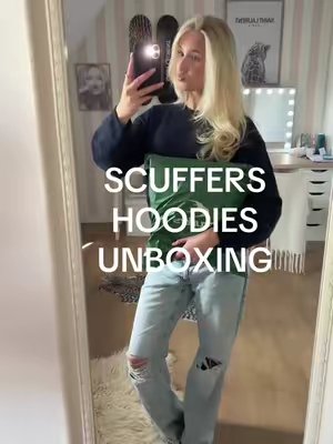 TikTok post by @marajansenx for SCUFFERS. Caption reads: >>> @SCUFFERS #foryoupage #scuffers #unboxing....