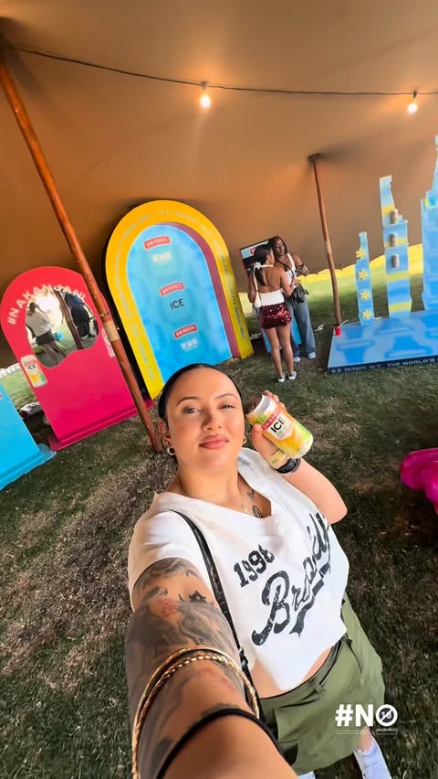 Instagram post by @neevan_ferris for Smirnoff. Caption reads: #AD When the music connects, the crowd follows -....