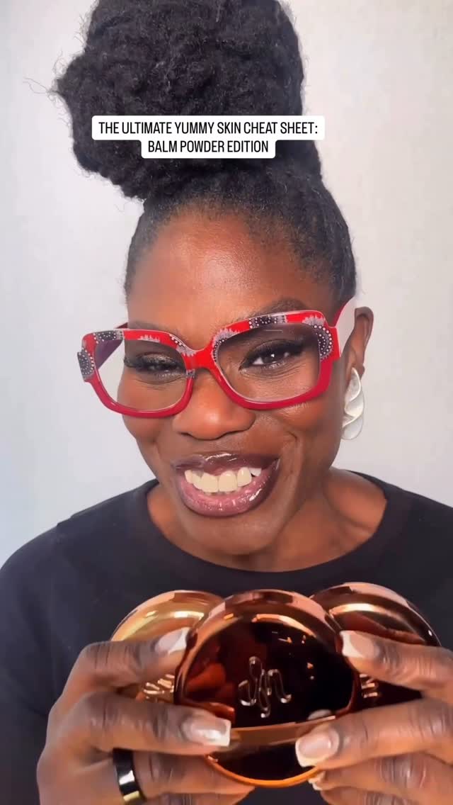 Instagram post by @danessa_myricks for Danessa Myricks Beauty. Caption reads: Have you found your viral Balm Powder combo for....