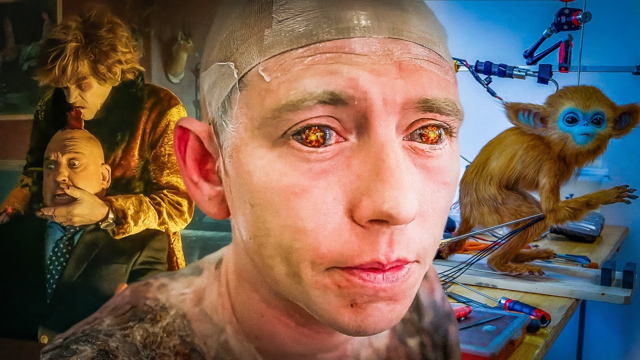 YouTube post by @FrameVoyager for FilmConvert. Caption reads: The CRAZIEST Practical Effects of 2025.