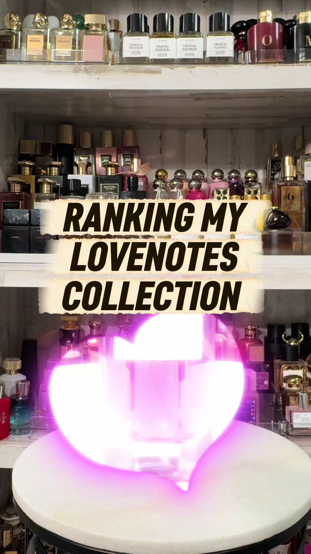 TikTok post by @thesmellgoodnp for Ariana Grande Fragrances. Caption reads: Here is a ranking of my @Ariana Grande Fragrances....