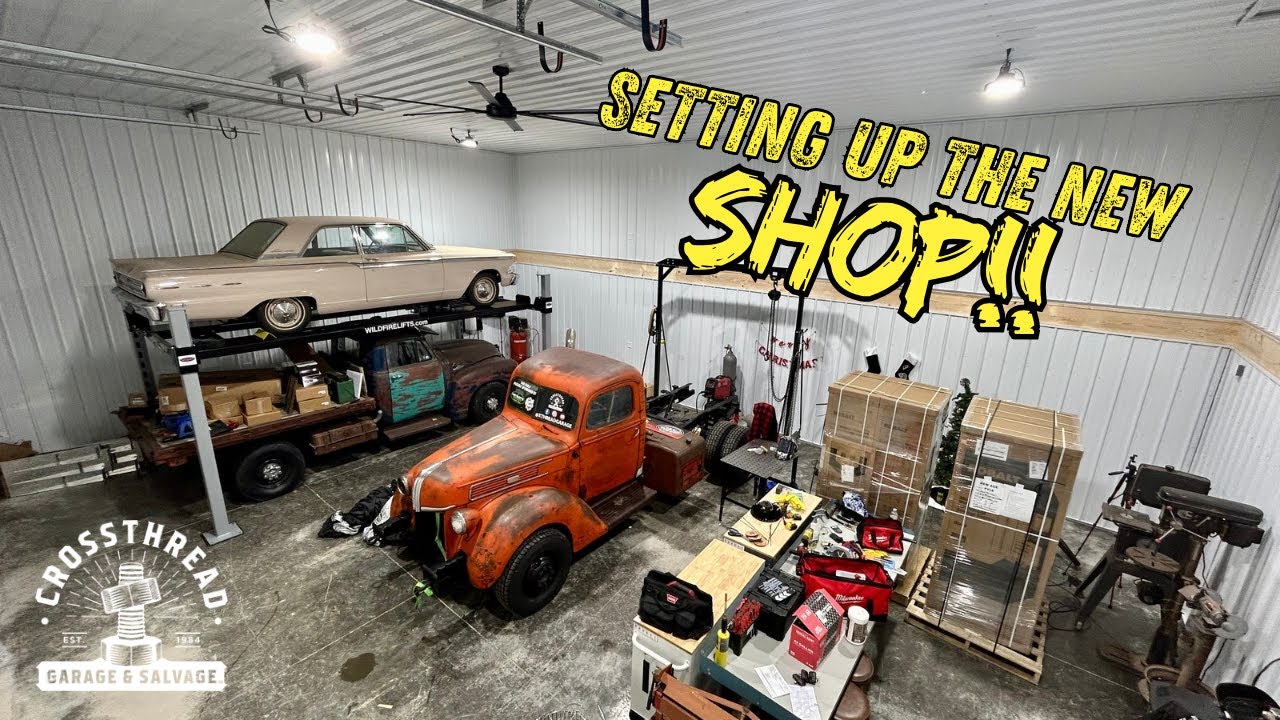 YouTube post by @Xthreadgarage for Arccaptain. Caption reads: Father-Daughter Shop Build: Moving Into Our Dream....