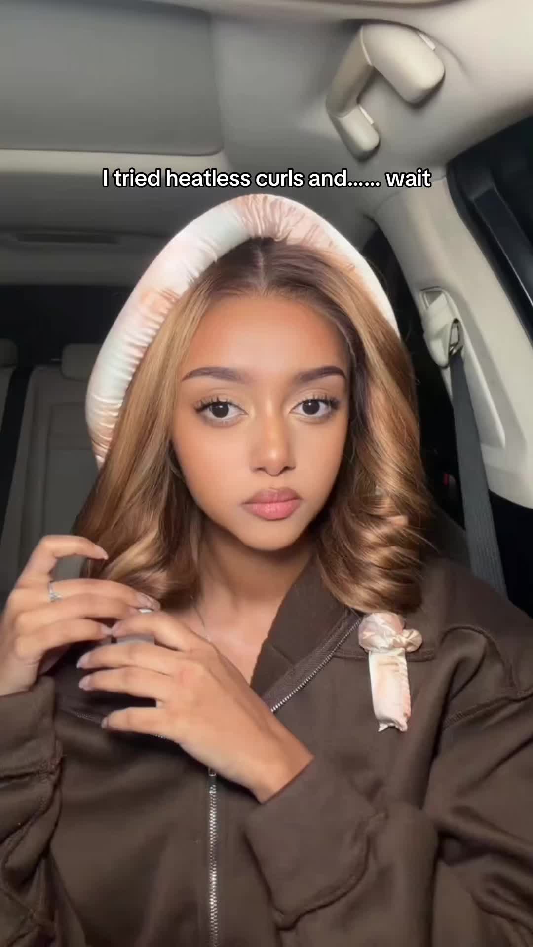 TikTok post by @sambusachick for Megalook. Caption reads: [...] Use code "MG55" to get $55 off. shop....
