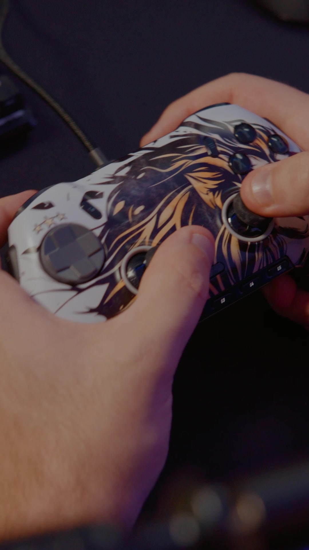 TikTok post by @couragejd for SCUF. Caption reads: I’m beyond excited to say my first ever @SCUF....