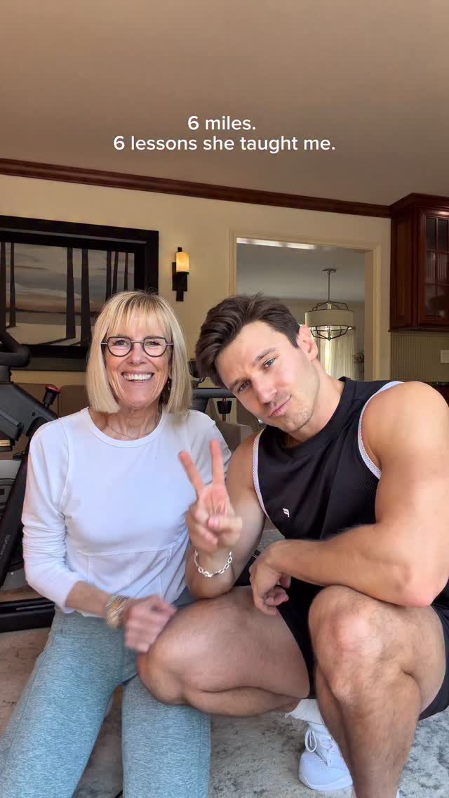 Instagram post by @sam.cushing for NordicTrack. Caption reads: 6 miles. 6 lessons.
different ages. same spirit....