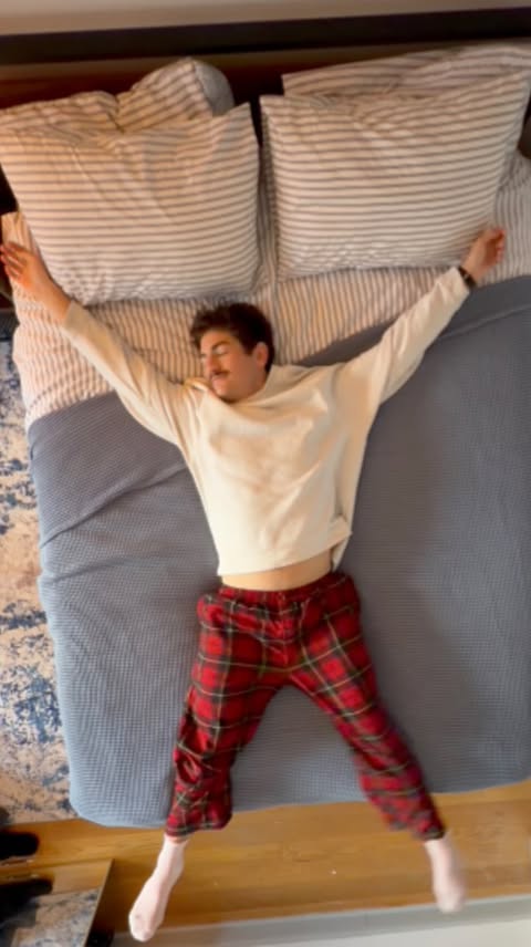 Instagram post by @crustbycarson for Brooklinen. Caption reads: If your room isn’t cozy, I’m not coming over!!! My....