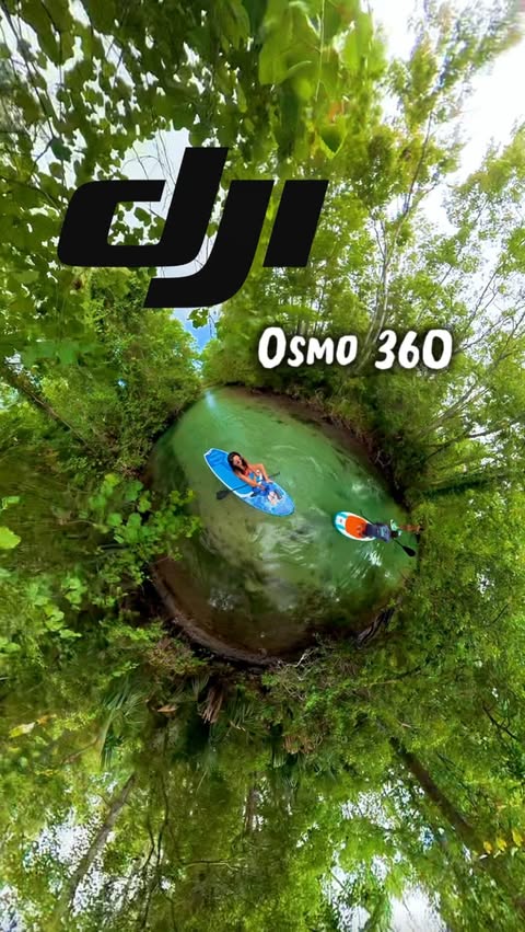 Instagram post by an influencer for DJI. Caption reads: ✨Filmed my day with the new DJI Osmo 360 👀 @dji....