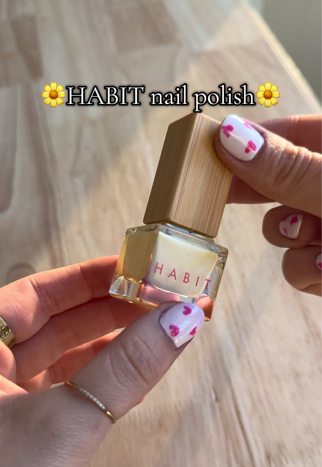 TikTok post by @chelseyalana for Habit Cosmetics. Caption reads: Nail polish ~ the better way 💛 @Habit Cosmetics....