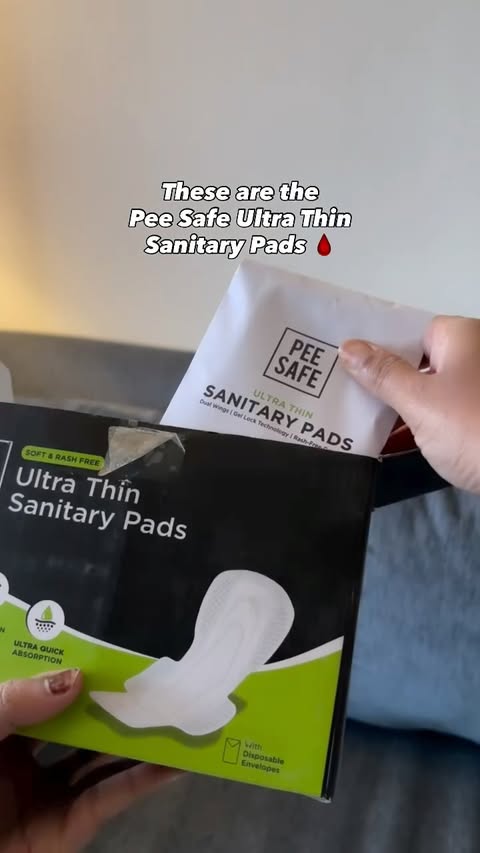 Instagram post by @nehaa.hiray for Pee Safe. Caption reads: GRWM ft. @peesafe from @letsblinkit ✨.