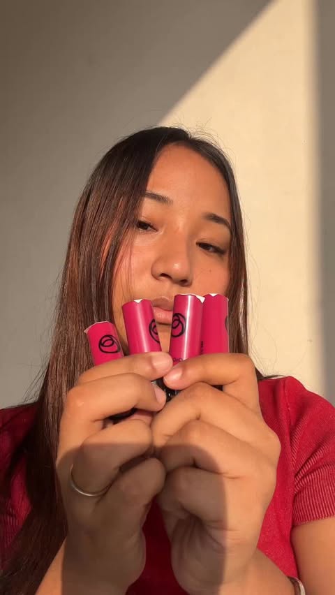 Instagram post by @rishhhhhhh_17 for Oriflame. Caption reads: Tried the OnColour Matte Lipsticks by Oriflame....